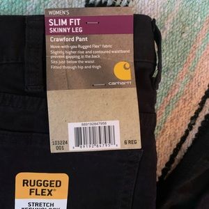 Women’s size 6, skinny leg. Carhartt pants.